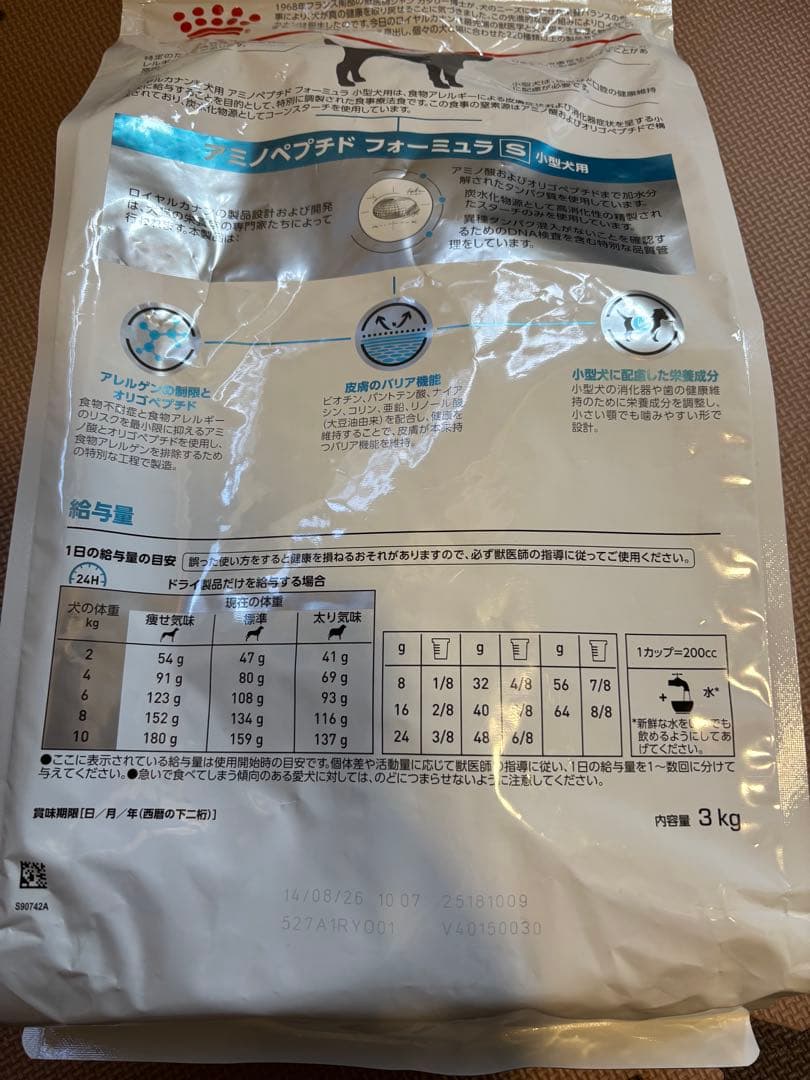 アミノペプチドフォーミュラ　小型犬用