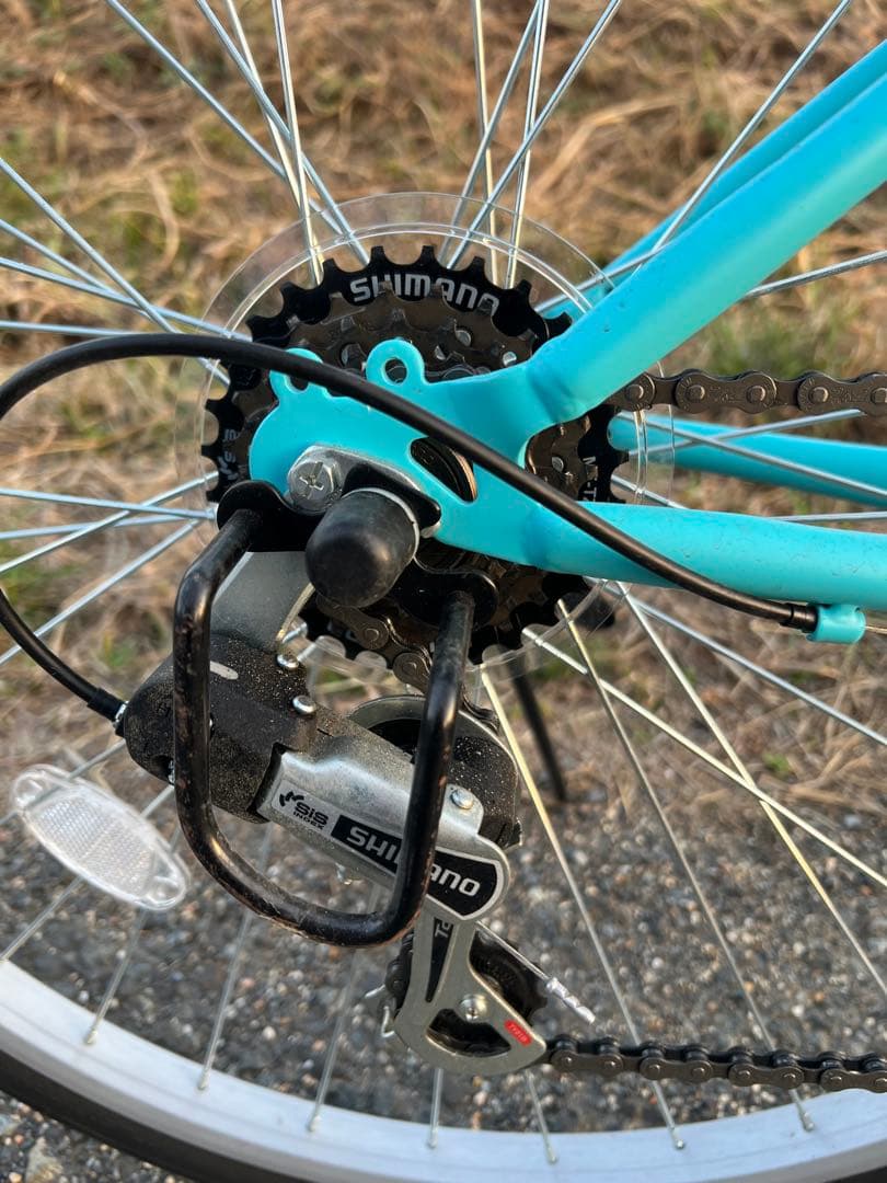 名古屋発手渡し希望26インチクロスバイク名古屋市内お届け無料6段変速
