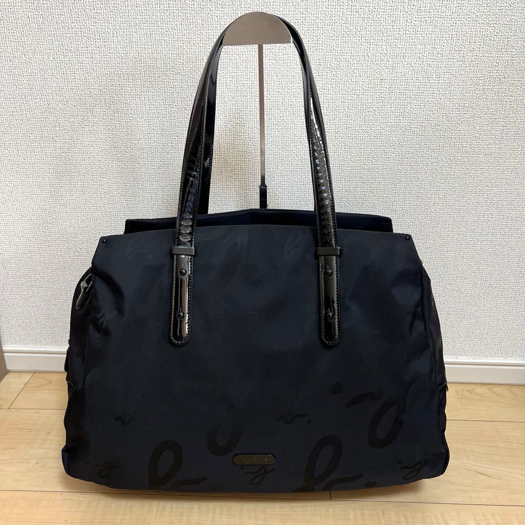美品 アニエスベーボヤージュ 大容量 2WAYボストンショルダーバッグ 総柄