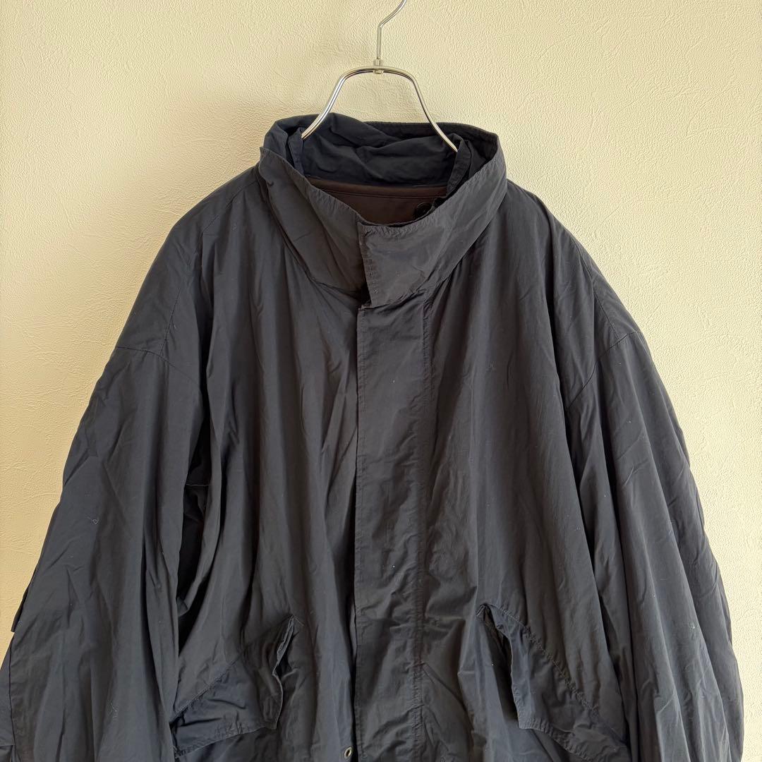 ATON AIR VENTILE SHORT MODS COAT 04 ネイビー