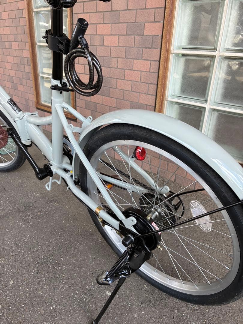 PROVOS 折りたたみ自転車 クレヨン　カゴ付き　美品　さお
