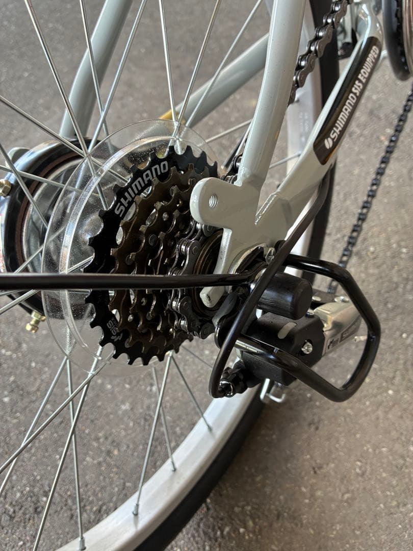 PROVOS 折りたたみ自転車 クレヨン　カゴ付き　美品　さお