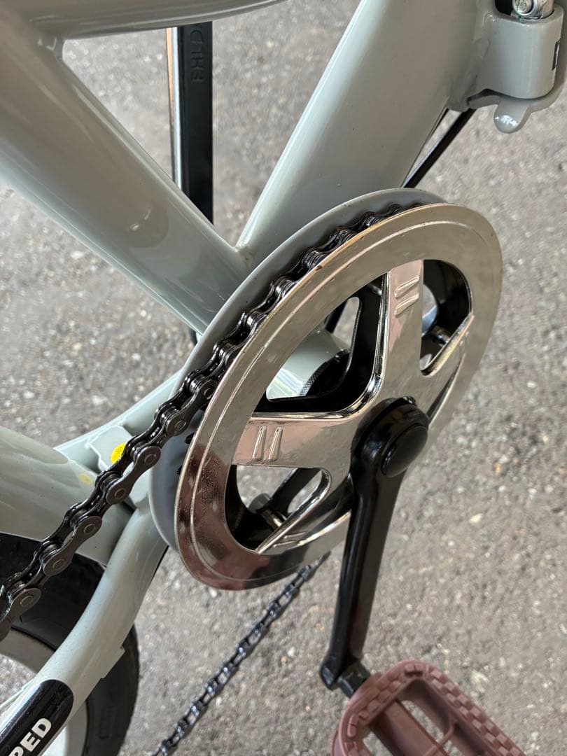 PROVOS 折りたたみ自転車 クレヨン　カゴ付き　美品　さお