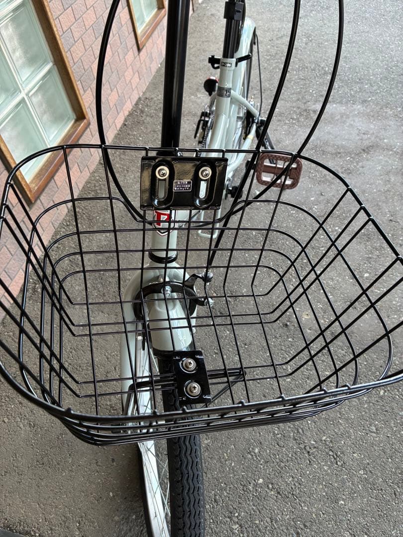 PROVOS 折りたたみ自転車 クレヨン　カゴ付き　美品　さお
