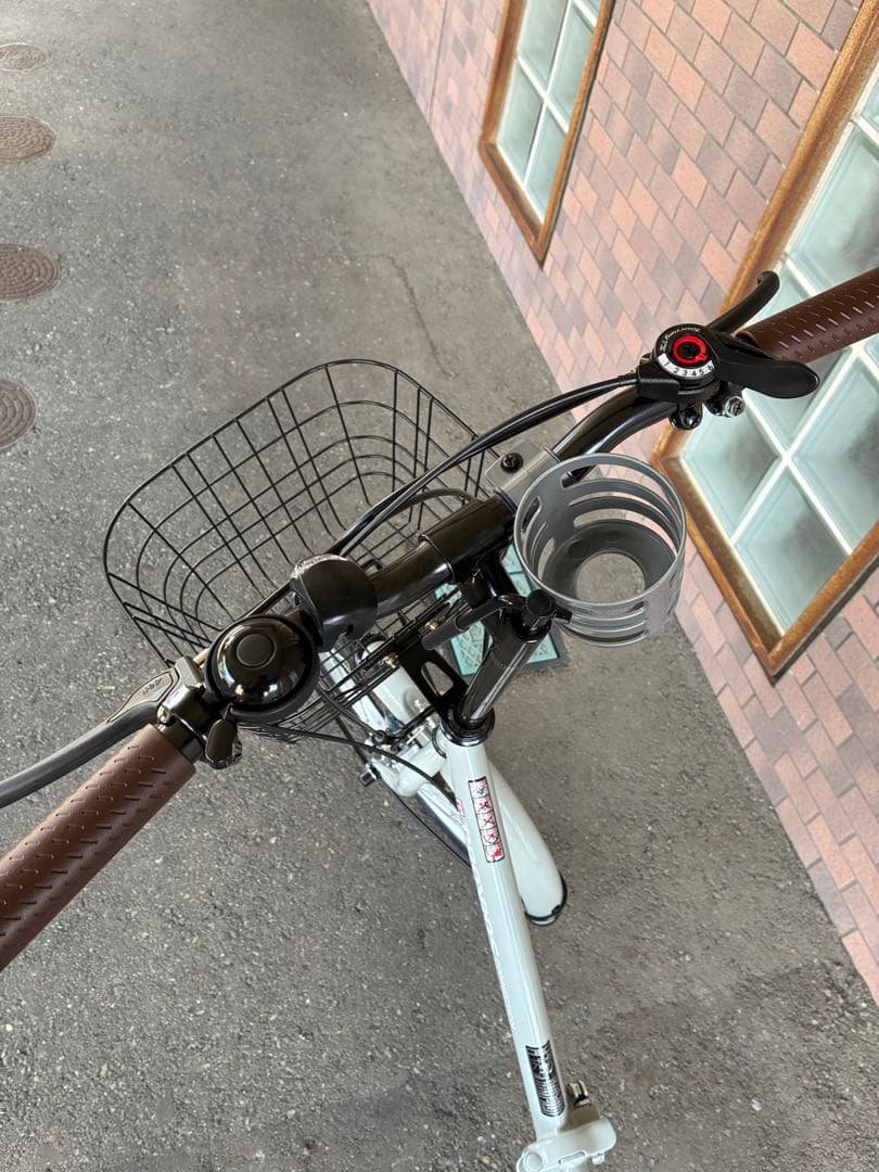 PROVOS 折りたたみ自転車 クレヨン　カゴ付き　美品　さお