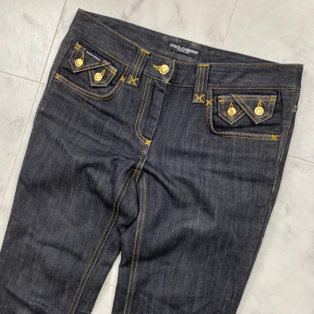美品 Dolce&Gabbana ブラック デニム スリムフィット