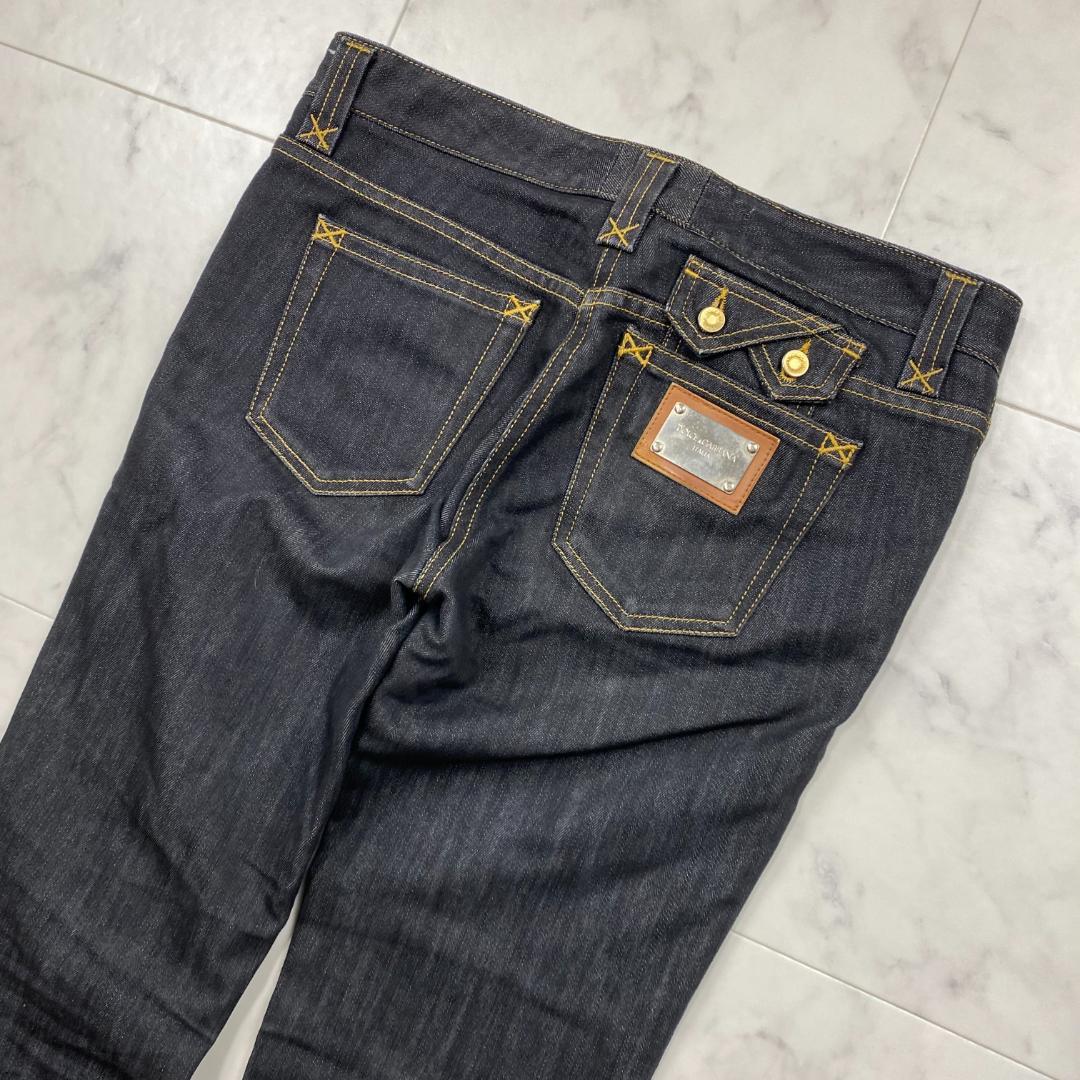美品 Dolce&Gabbana ブラック デニム スリムフィット