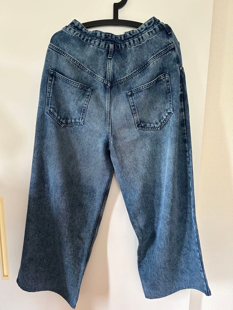 ★レオ★ 定価74800円 イザベルマラン ワイドレッグデニムパンツ 36