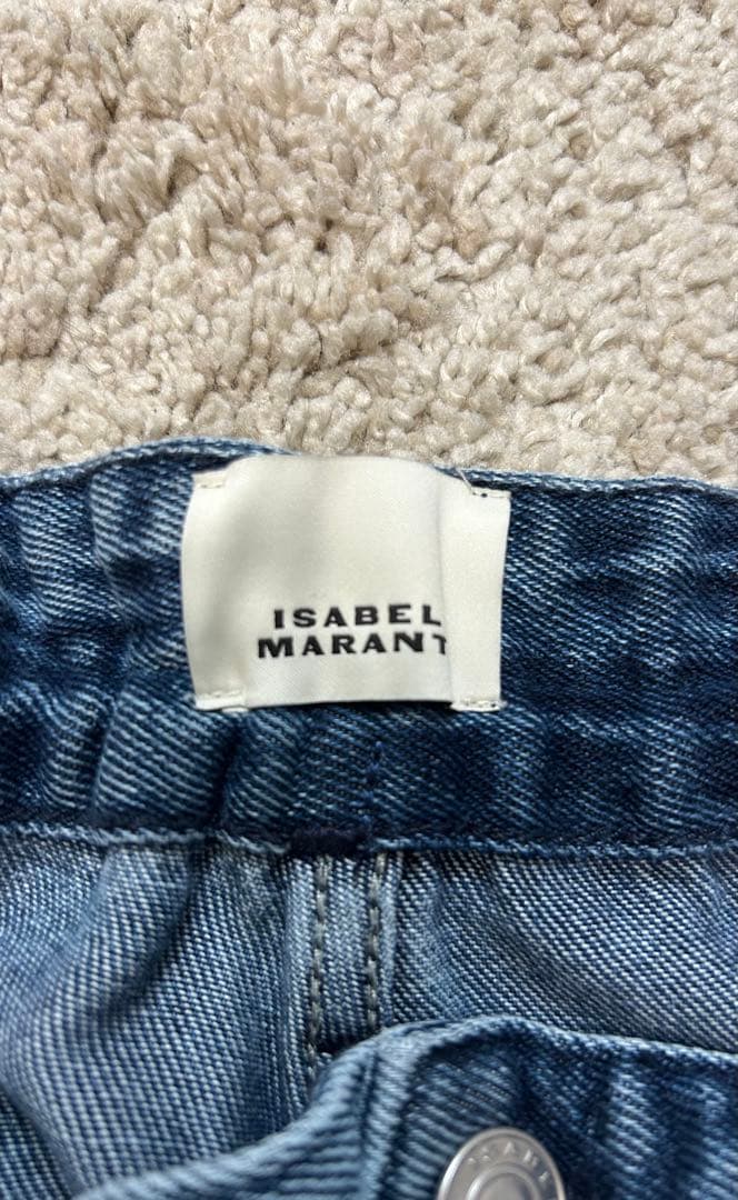 ★レオ★ 定価74800円 イザベルマラン ワイドレッグデニムパンツ 36