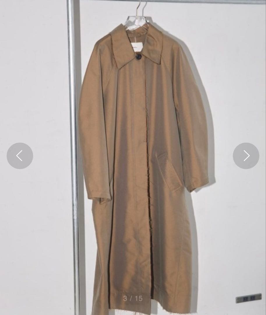 TODAYFUL Satin Twill Coatキャメル36