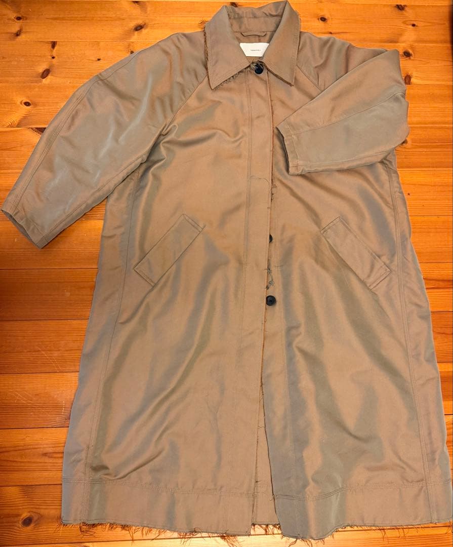 TODAYFUL Satin Twill Coatキャメル36