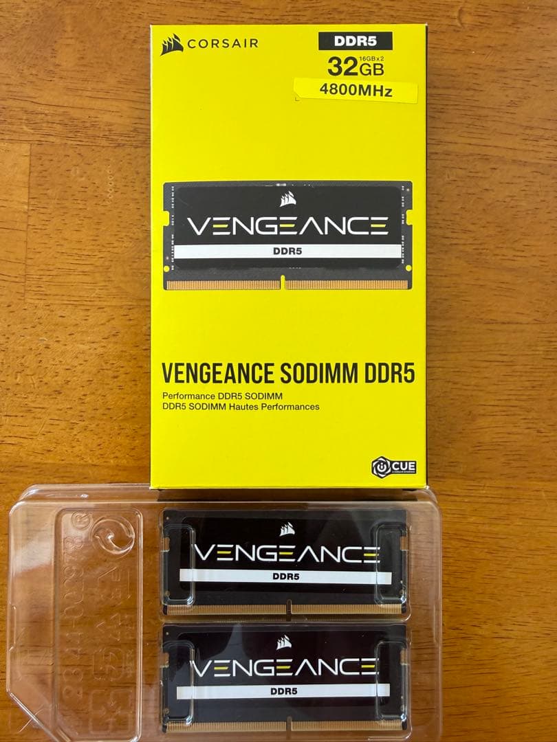 CORSAIR DDR5-4800MHz ノートPC用 [16GB×2枚]
