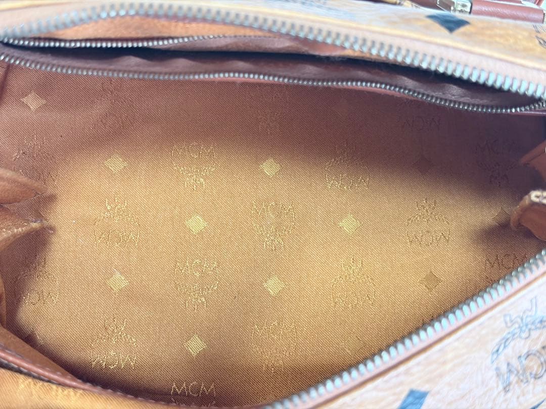 エムシーエム MCM ミニボストン レディース レザー ブラウン