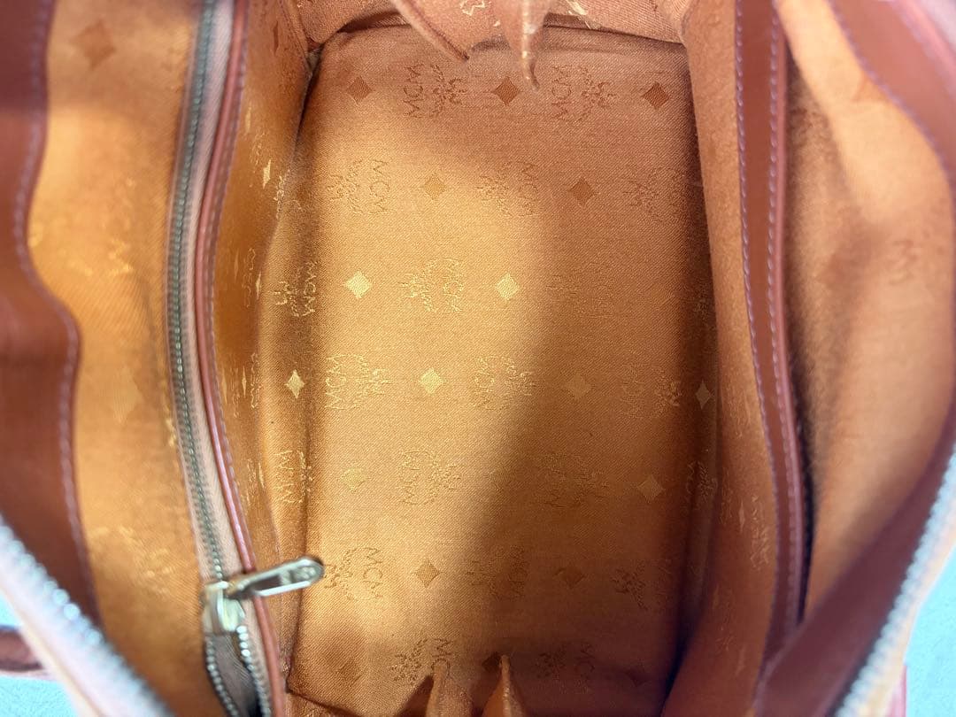 エムシーエム MCM ミニボストン レディース レザー ブラウン