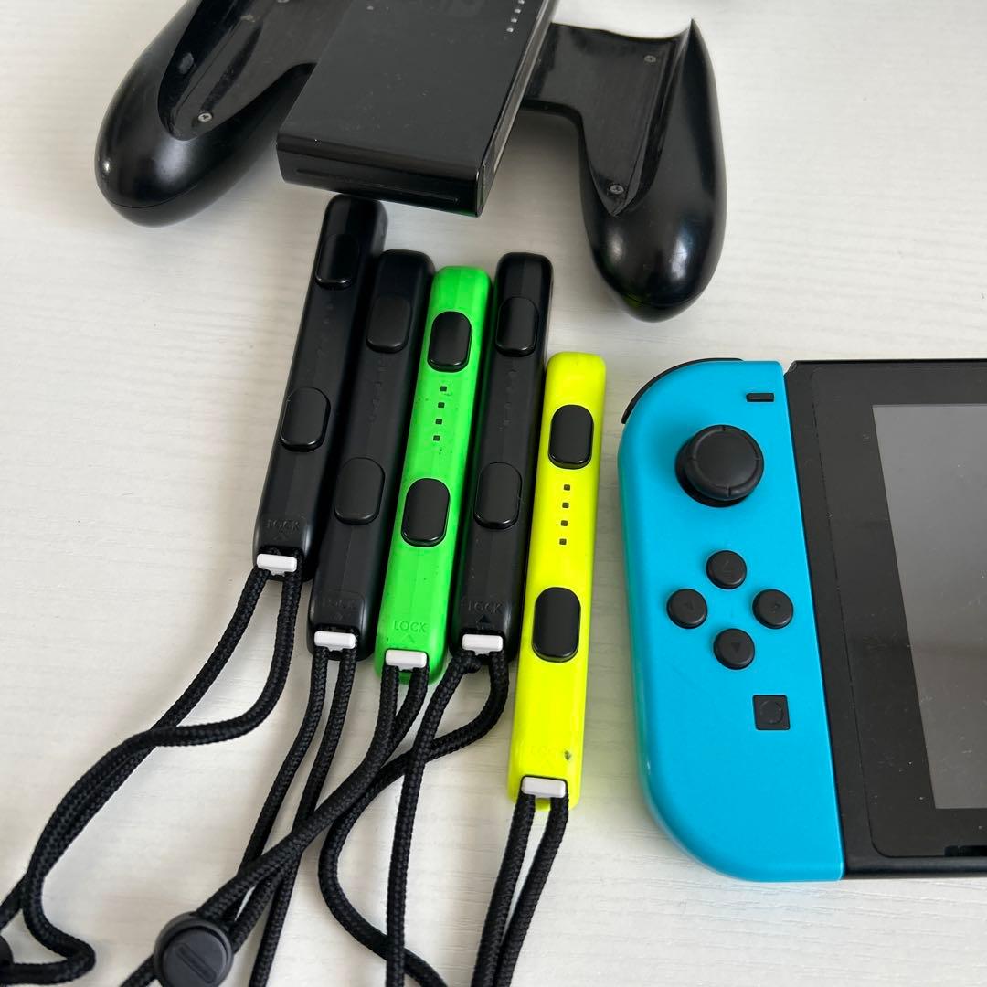 Nintendo Switch 本体 青/ピンク/黄 充電器付き　ジャンク品