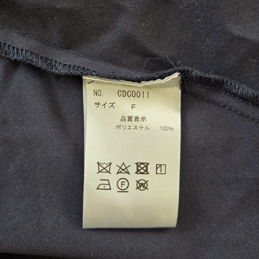 定価17600円　COHINA　バックフレアモッズコート　小柄　低身長　ネイビー