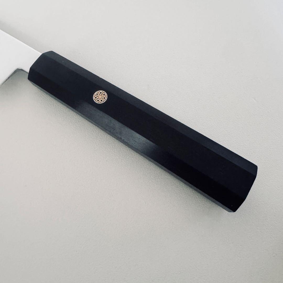 270mm 切付柳刃包丁 鏡面　黒檀八角柄 刺身包丁 全鋼　和包丁【鞘付き】
