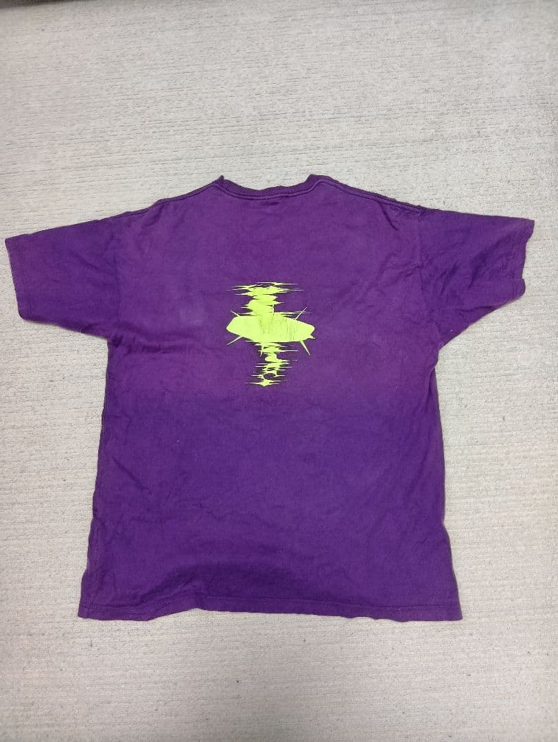 アンダーカバー古着 紫色 Tシャツ イエローグラフィック