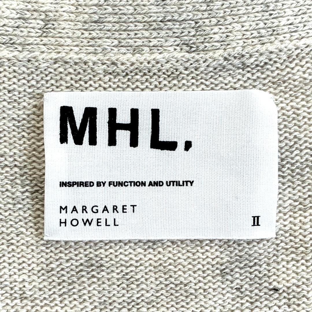 マーガレットハウエル MHL. コットン リネン Vネック カーディガン