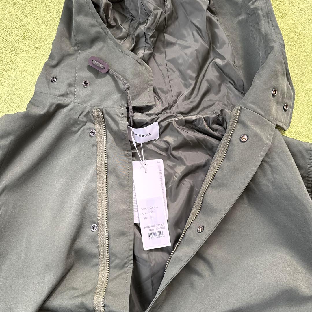 JOHNBULL 新品フード付きオリーブモッズコート