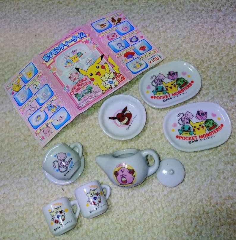 【激レア】初期 ポケモン ミニチュア食器セット 平成レトロ バンダイ