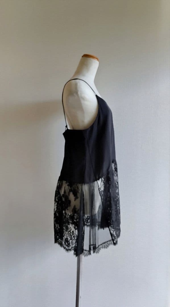 L'Appartement/Solstiss LACE CAMISOLE黒レース