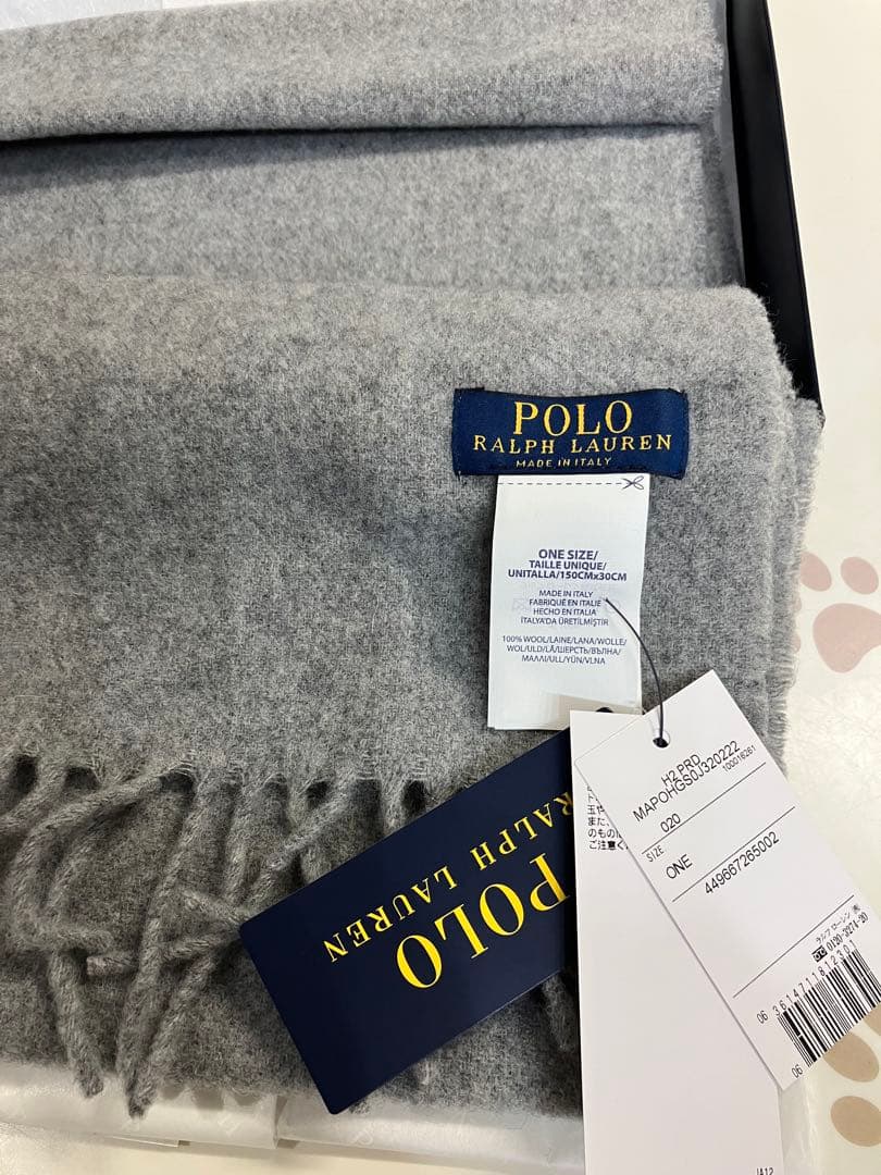 Polo Ralph Lauren ウール100% 新品未使用マフラー