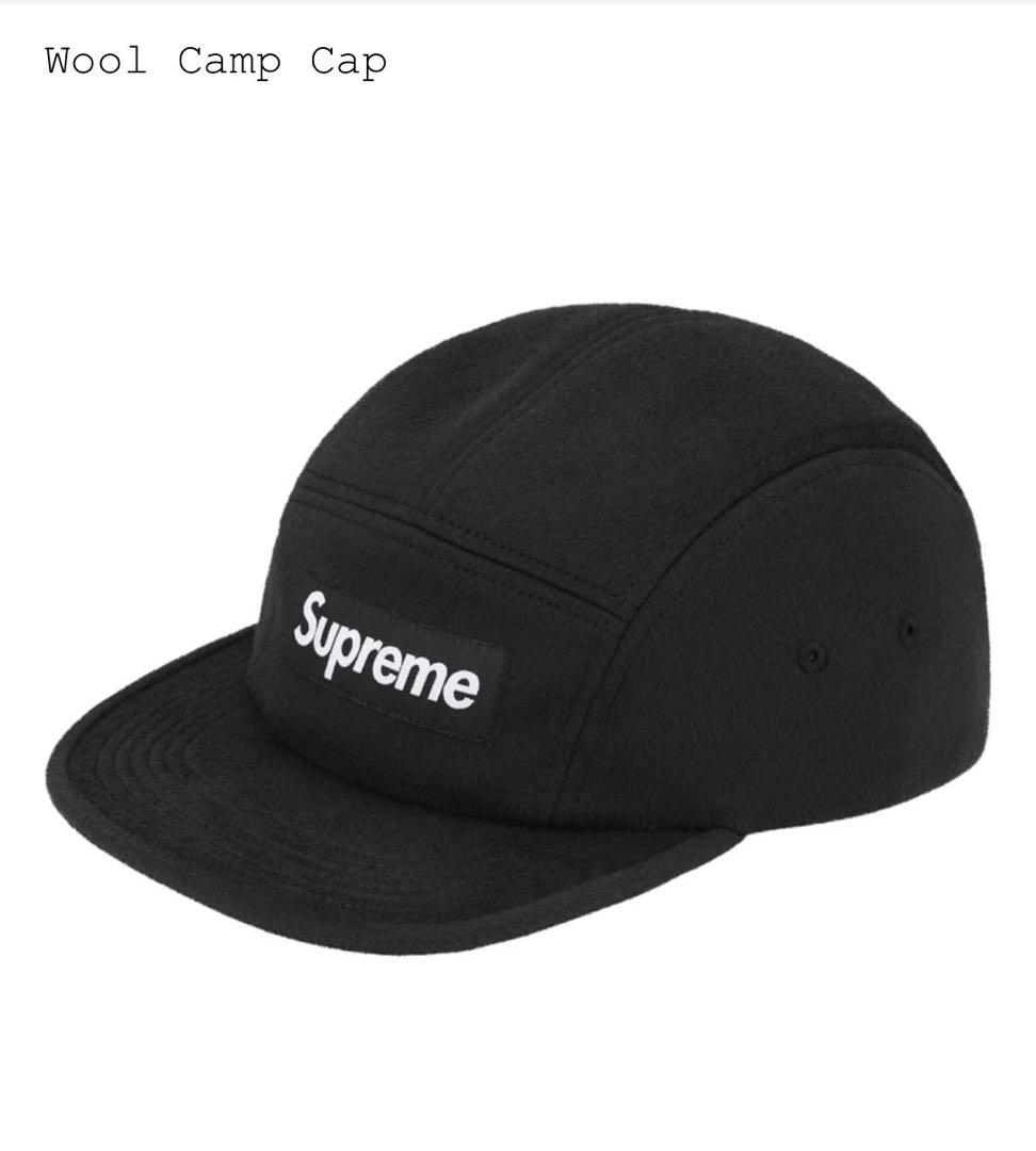 Supreme Wool Camp Cap Black 25FW キャップ