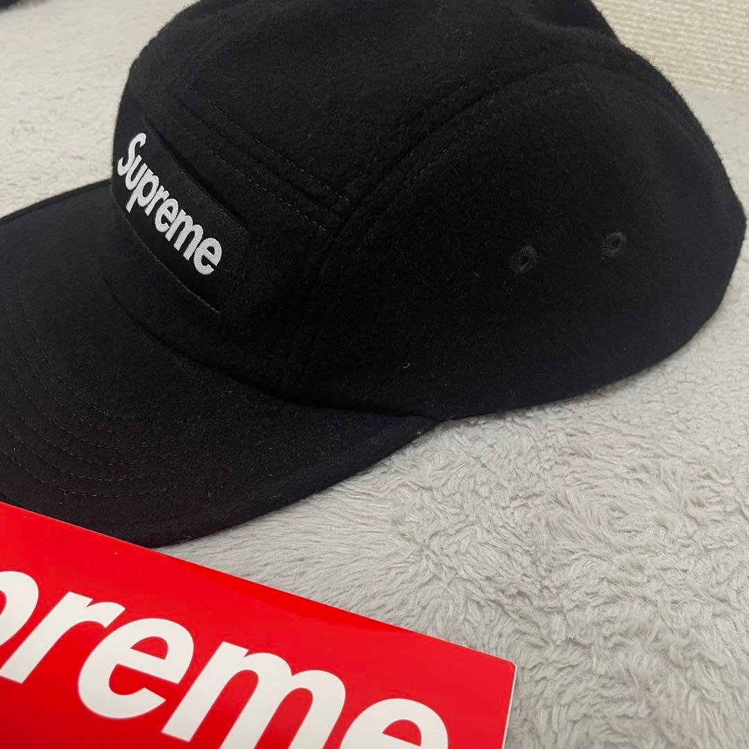 Supreme Wool Camp Cap Black 25FW キャップ