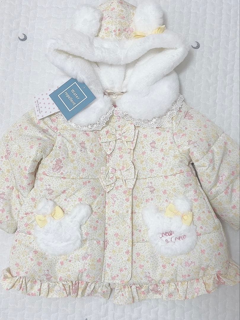 クーラクール♡中綿ジャケットうさ耳コート 90 新品 7777→6999