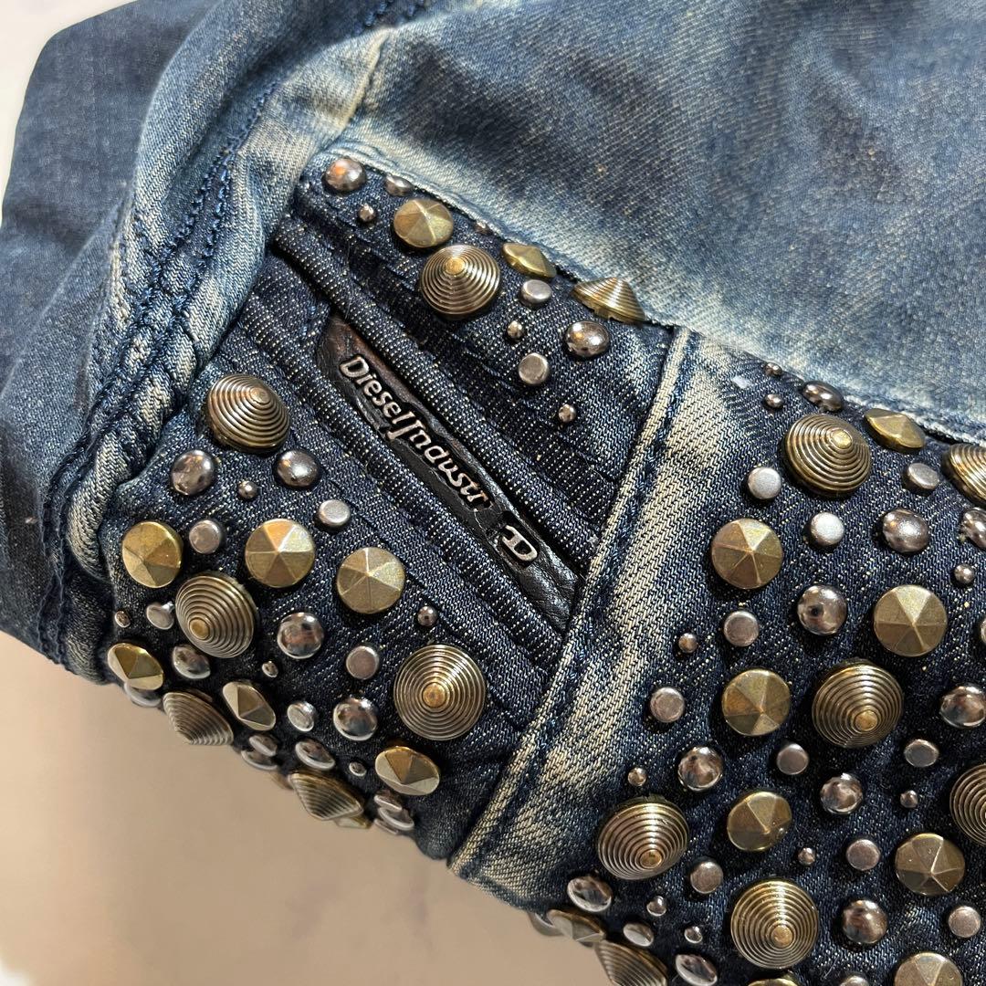 DIESEL denim デニムスタッズ ボストンバッグ