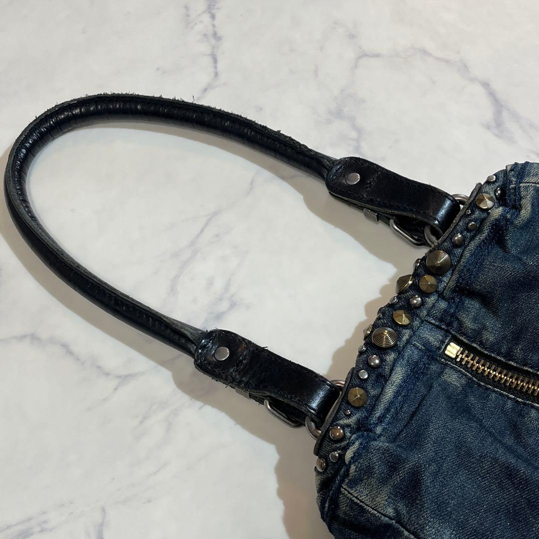 DIESEL denim デニムスタッズ ボストンバッグ