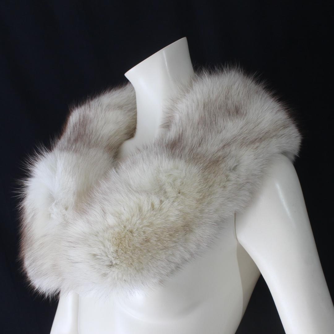 S52【美品】フォックス FOX ショール マフラー 襟巻き ★未使用に近い★