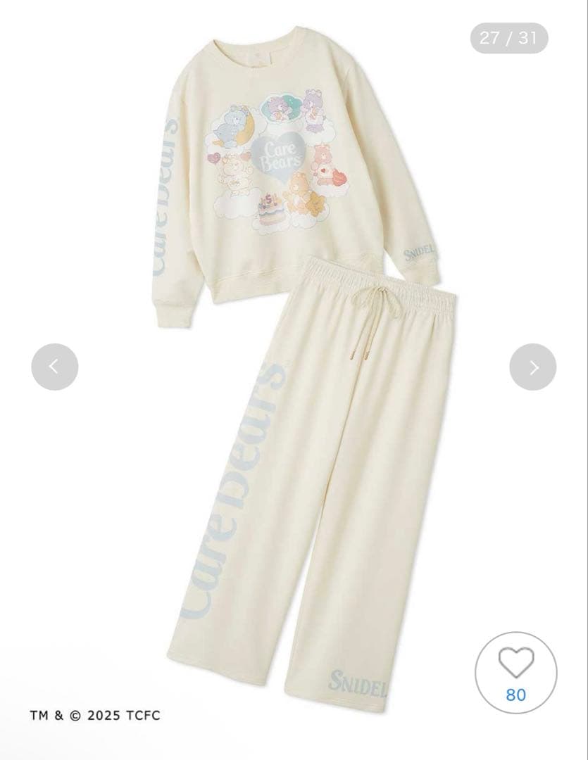SNIDEL  Care Bears(TM) スウェットセットアップ