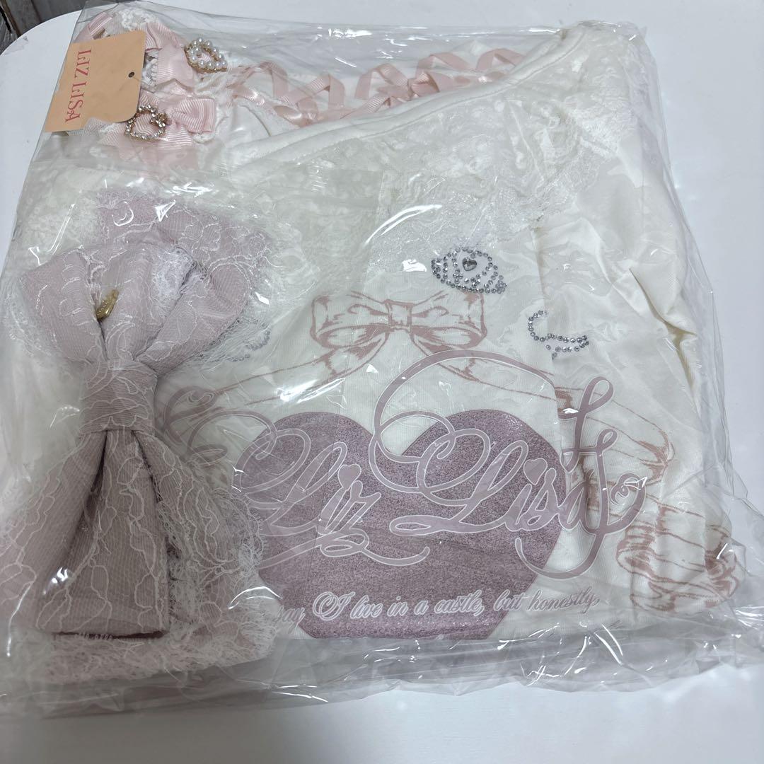 LIZLISA リズリサ　ワンショルダープリントTシャツ