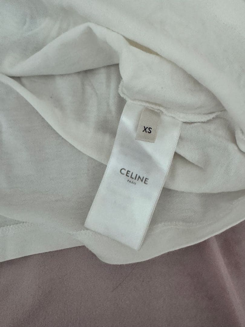 CELINE クロップドTシャツ ホワイト