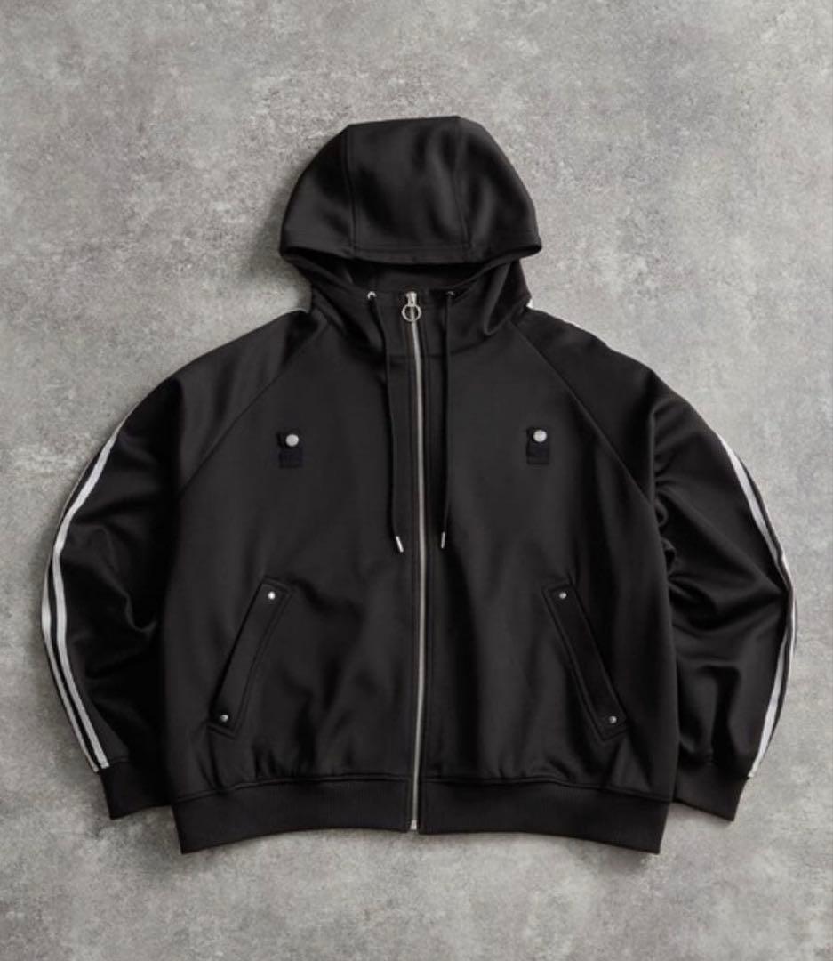 アドラー line sleeve track zip parker jacket