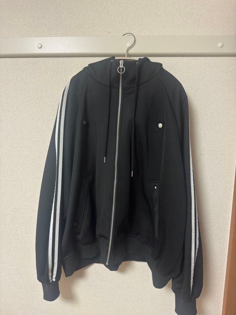 アドラー line sleeve track zip parker jacket
