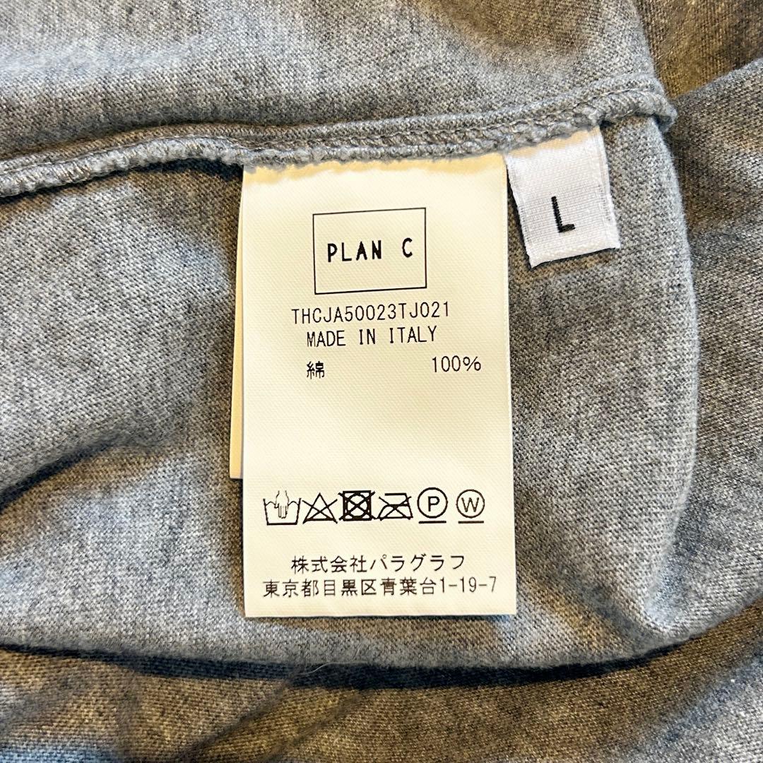 PLAN C ベースボール　Tシャツ グレー　L