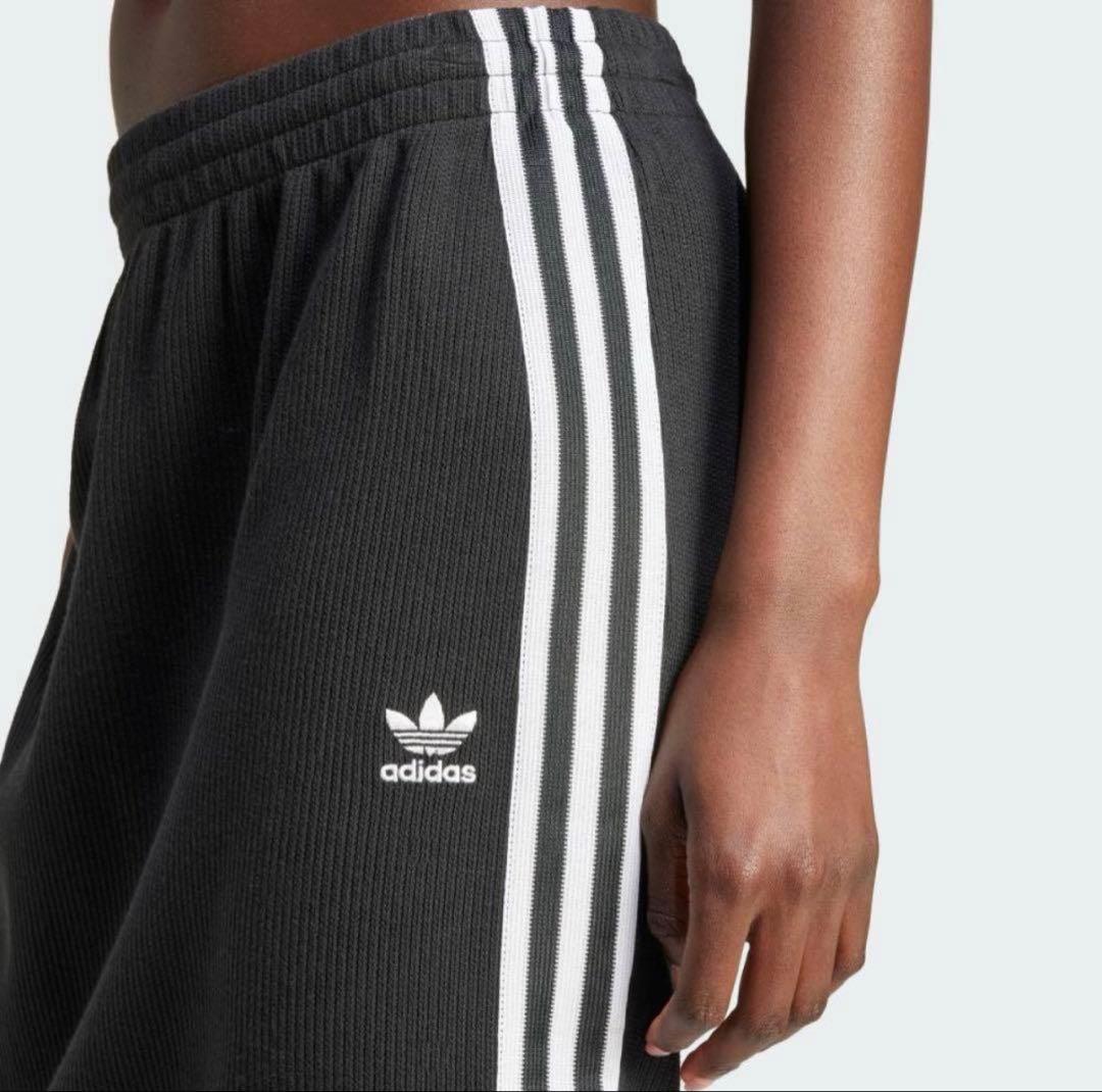 【美品・希少XL】adidas originals ダブルニット スカート 黒