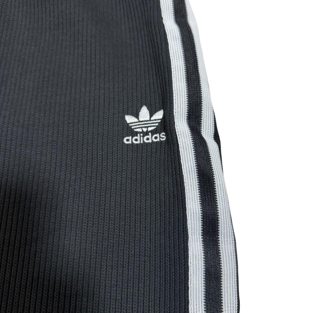 【美品・希少XL】adidas originals ダブルニット スカート 黒