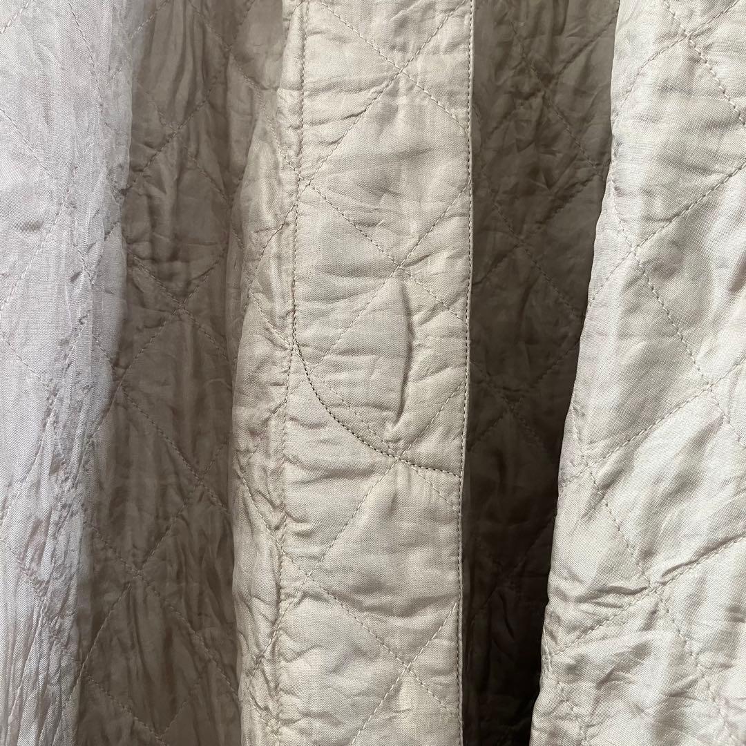 美品✨ソイルsoilジャーナルスタンダード✨ノーカラーキルティングシルクコート
