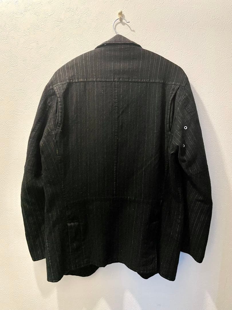 ふ*ゃ様 ジュンヤワタナベマン 07AW ジップジャケット S ピンストライプ