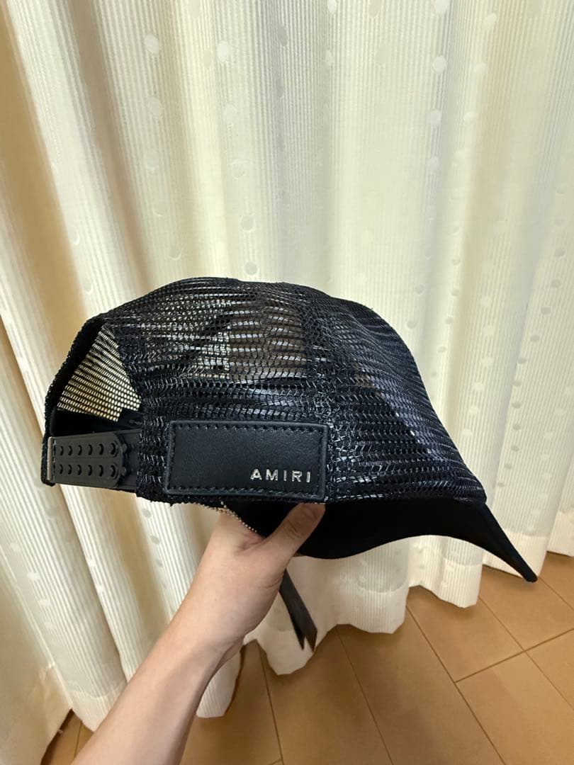 AMIRI ブラック メッシュキャップ　正規品 いい