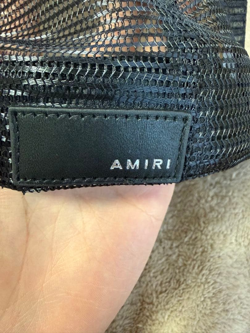AMIRI ブラック メッシュキャップ　正規品 いい