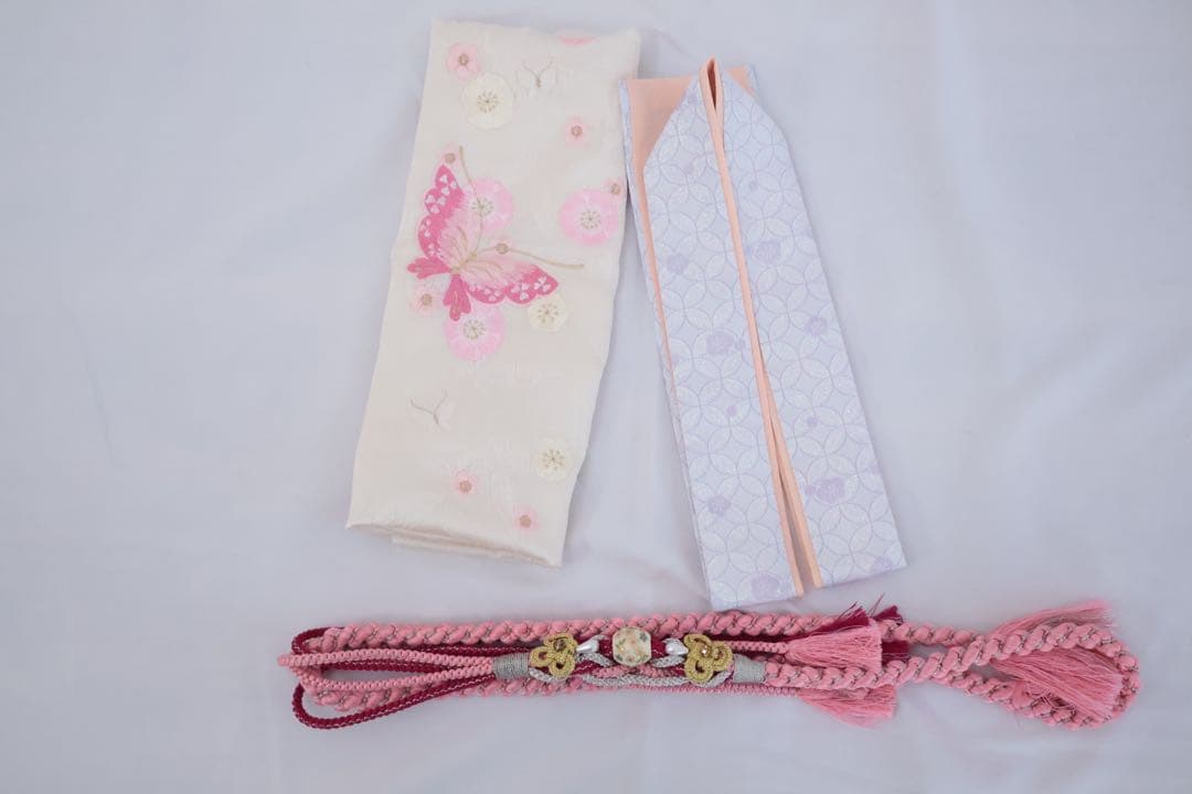 正絹　可愛らしい赤色の振袖セット　⑥