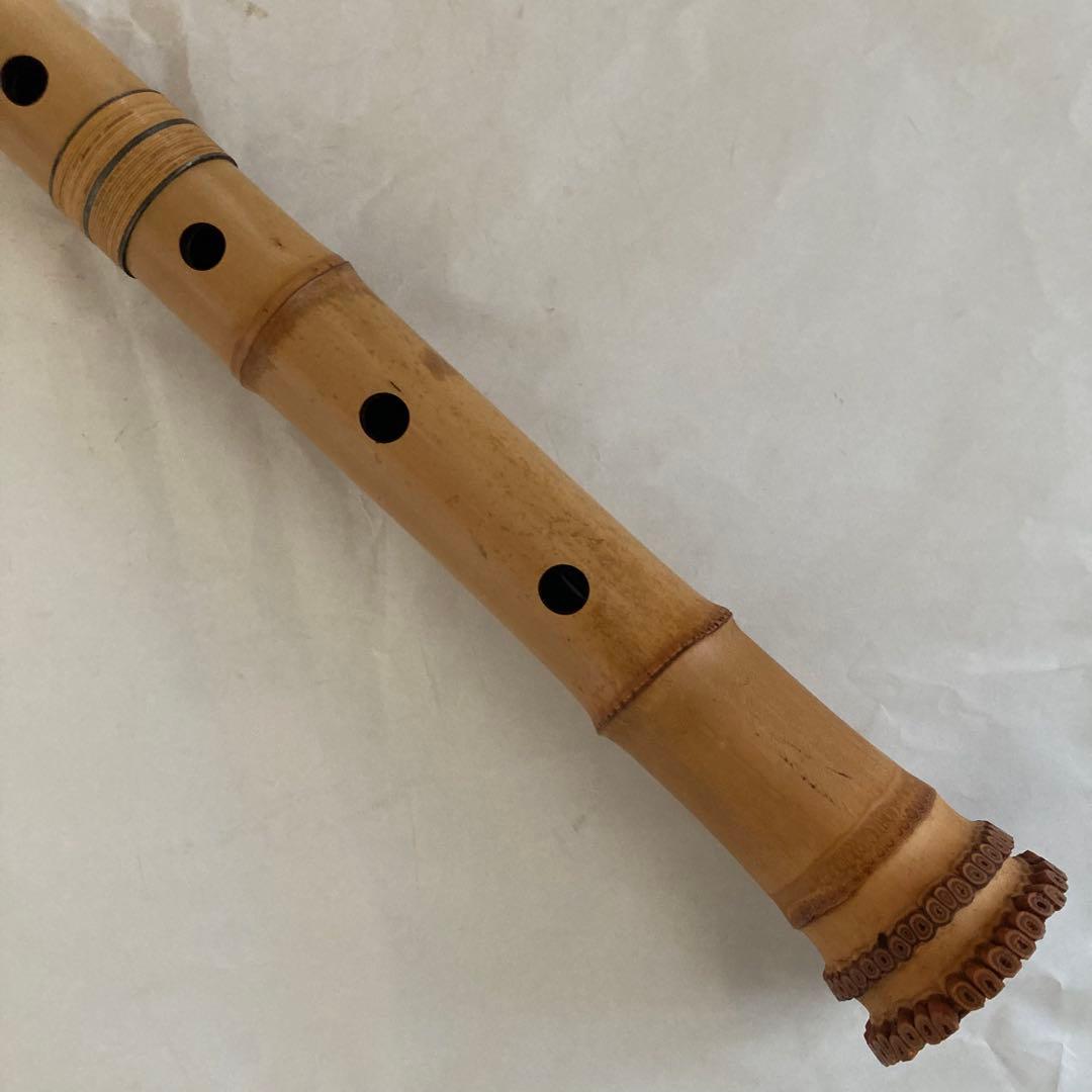 尺八　翠光　約54cm 一尺八寸　八寸管　５孔　竹製