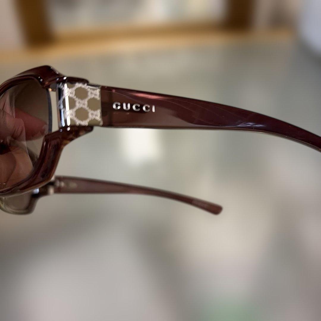GUCCI ブラウンフレーム サングラス