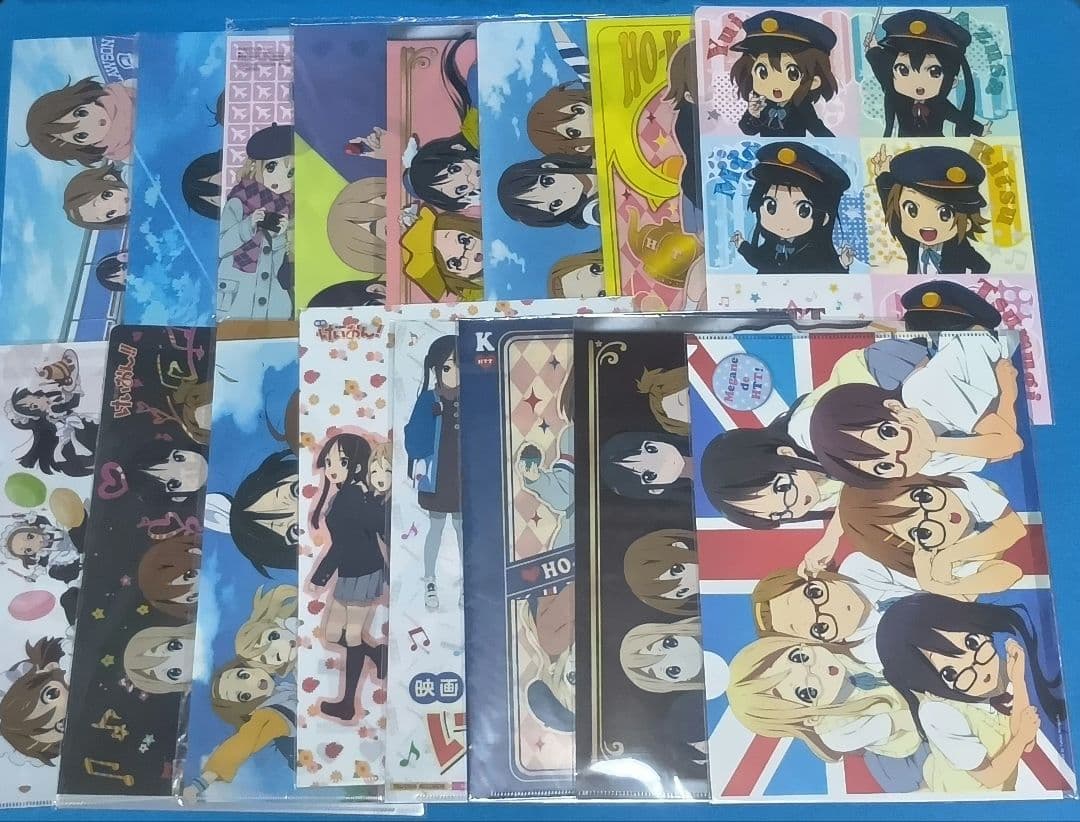 けいおん　クリアファイル　クリアポスター　まとめ売り