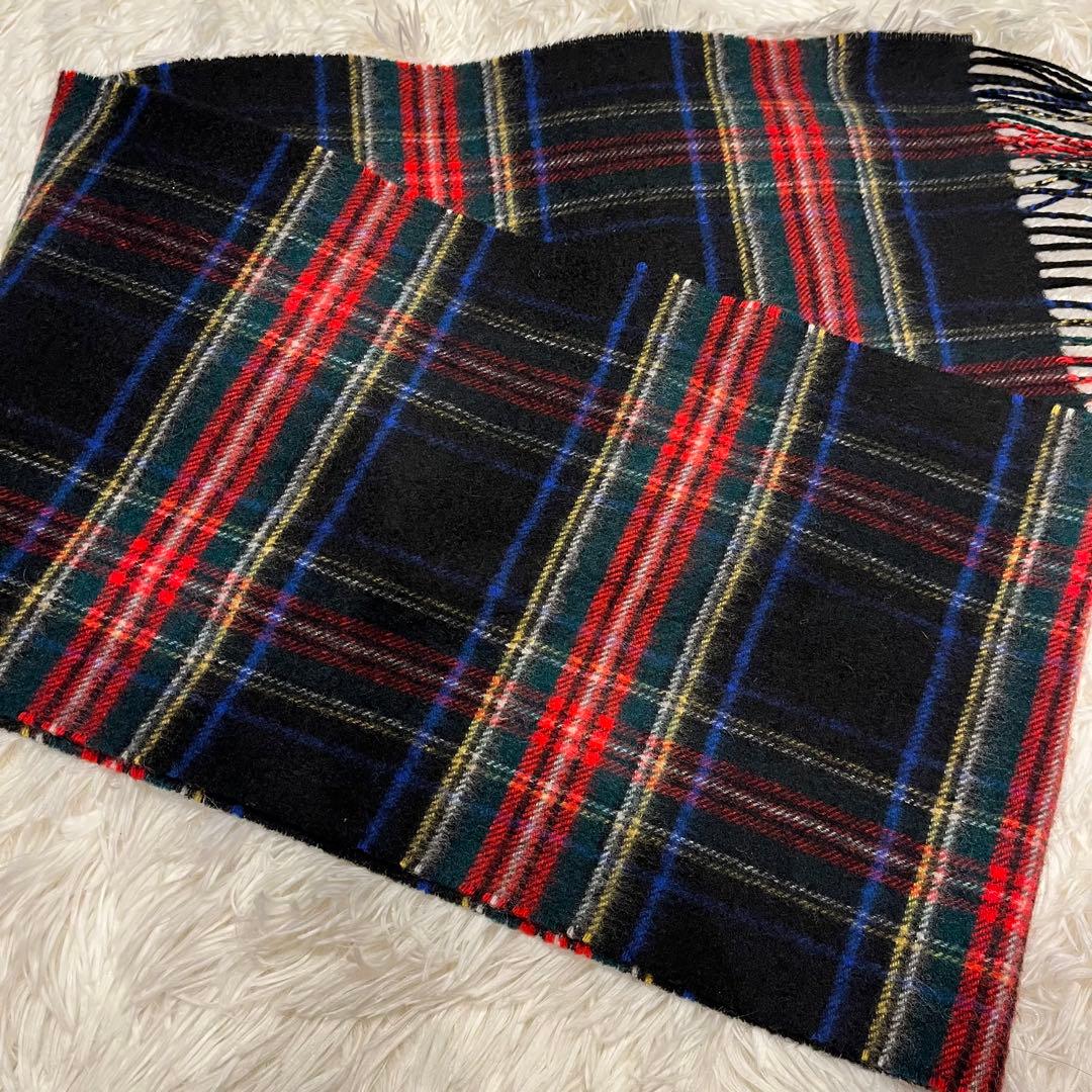 小判Johnstons of Elgin カシミヤ マフラー ストール チェック